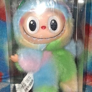 Plush Rainbow Monster Stuffed Animal - Multicolor